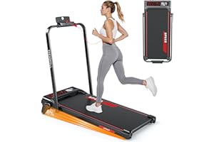 RAOO MIN Laufband für Zuhause, Laufband 4 in 1 mit 8% Steigung, 1-12 km/h, 2.25HP Motor, klappbar mit Fernbedienung/LED-Anzeige, Handy-Halter.
