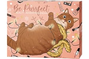 KTN DR. NEUBERGER GMBH Be Purrr'fect Beauty Adventskalender 2023 - Make-Up und Geschenkset, 24 wunderbare Beauty Überraschungen für den perfekten Look, niedliches Geschenk für Frauen und Katzenliebhaber