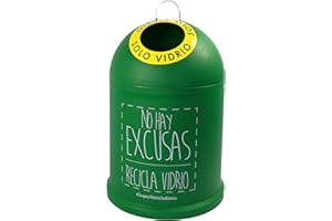 Miniglu Mini, Contenedor para Reciclaje de Vidrio, 45 x 29 x 29 cm, Verde