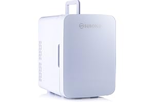 Subcold Ultra 10 Mini Fridge Cooler & Warmer | 3rd Gen | 10L capacity | Compact, Portable and Quiet | AC+DC Power Compatability (White)
