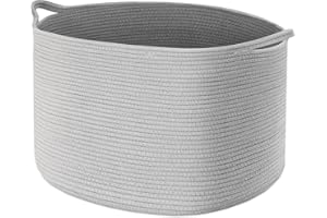 Maliton Cesto Portabiancheria Extra Grande, 50 x 33 cm Cesto Biancheria Sporca con Manici, Cesta Giochi Bambini per Salotto, Bagno, Coperte(Grigio)