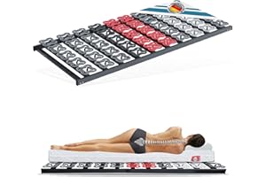 Matratzen Perfekt 5-Zonen Tellerlattenrost 100x200 cm 12,5 cm hoch 200 kg belastbar unverstellbarer Härtegrad-Regulierung und ergonomischen Federtellern 55 Tellermodule