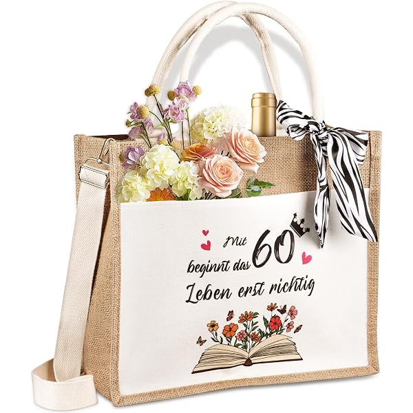LaFo 60. Geburtstag Geschenk Für Frauen – Personalisierte Makeup-Tasche + Schlüsselanhänger | Geburtsjahr 1965
