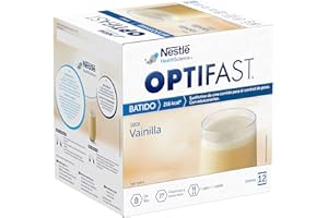 Optifast® Batido - Vainilla - 12 sobres de 55 g - Sustitutivos de comida - Ayuda para perder peso o a mantenerlo después de haberlo perdido