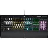 CORSAIR K55 RGB PRO Membrane Wired Gaming Keyboard – IP42 Dust and Spill-Resistant – 6 Macro Keys with Elgato Integration – i