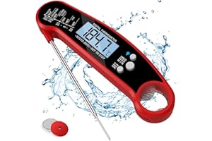 Termómetro de cocina, Homtronics Termómetro de carne, Termómetro instantáneo, para parrilla, horno, cocina