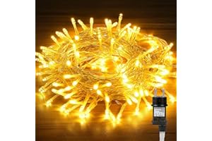 HOTERIL LED Fairy Lights Outdoor, 33 m, 300 LED Outdoor Power Fairy Lights with Plug for Outdoor Indoor Decoration, Garden, Wedding, Party, Christmas, Patios, Balcony, Warm White (Warm White)
