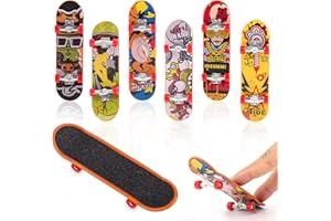 Svalor 6 Pièces Mini Skate Doigt, Mini Skateboard, Finger Skate, Professionnels Mini Planche à roulettes pour Enfants ou comme Décoration