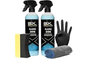 GxDetail Abrillantador y Recuperador de Neumáticos, Plásticos, Gomas de Exterior 1 Litro - Tyre Recover - Hidratador para Plásticos y Gomas - Brillo Inteso.