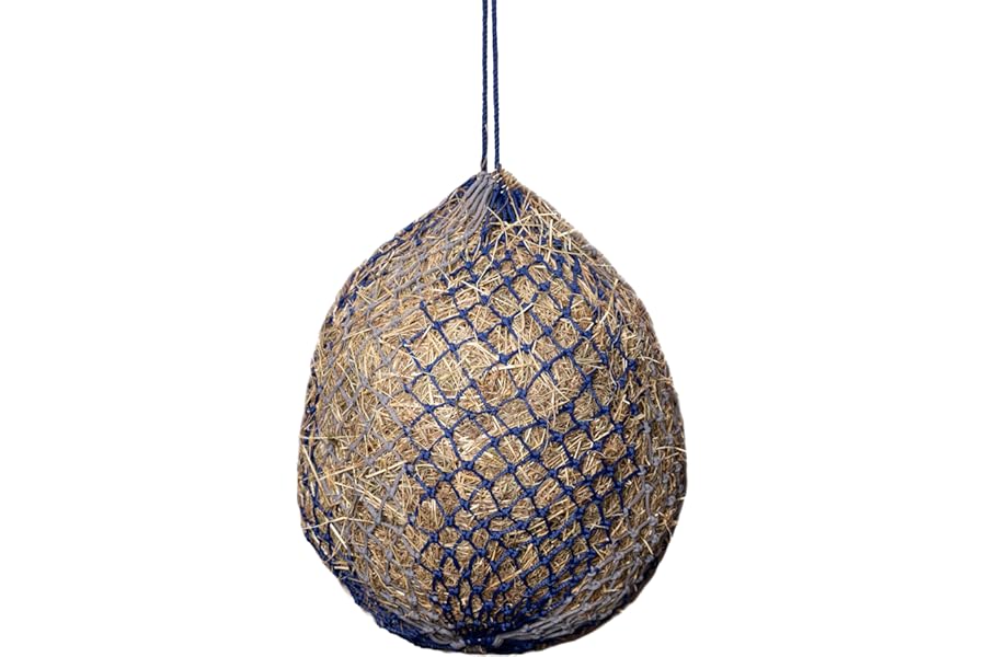 LeMieux Hippo Hay Net Horse Greedy Feeder - Durable Long Lasting Yard Feeding Bag with Small Holes