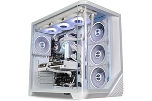 ionz Gaming PC Desktop | Ryzen 7 5800X | NVidia RTX 5070 | 32GB RAM | 1Tb NVME SSD | 360 AIOmm | 650W 80+ PSU | Windows 11 | WiFi - Venus Flow - White