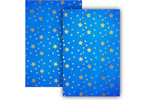 GESAR ART IN PROGRESS Gesar - 2 hojas de papel de cielo para pesebre, 100 x 70 cm, de alta calidad de papel cielo para pesebre - Modelable - Fondo Belén - Fabricado en Italia