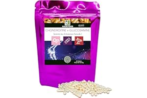 NAKURU | Chondroïtine + Glucosamine | Gamme Power | Fabriqué en France | "Sérénité des Articulations Naturelle !" (60 Gélules de 640mg / Poids Net: 38,40g)