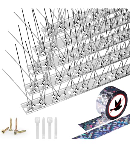GEROBUG Taubenabwehr-Spikes Edelstahl 1 Meter Set – Effektiver Vogelschutz Für Balkon, Dach & Fensterbank