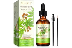 NIFEISHI Rizinusöl 60ml, Haaröl für Gesundes Haarwachstum,Tief NäHrende Kopfhaut und Regelmäßige Hautpflege, Körper Massageöl öl