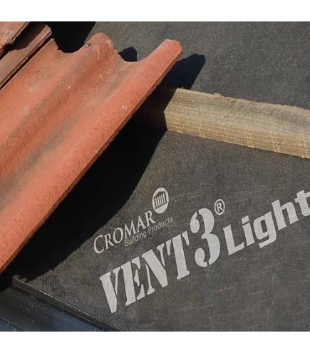 CROMAR Dachpappe Atmungsaktive Membran 3 Unterziegel – 50qm Rolle 1m X 50m UK