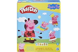 Play-Doh Juego de Diseño Peppa Pig 9 Botes de Plastilina No Tóxica de Colores, 11 Accesorios, Juguete de Peppa Pig para Niñas y Niños a Partir de 3 Años, Manualidades Infantiles