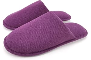 ofoot Pantofole antiscivolo da donna in cotone biologico, soffice memory foam lavabile per la camera estiva, suola in gomma