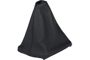 L & P Car Design L&P A042 Schaltsack Schaltmanschette kompatibel mit Audi A4 B5 100% Echtleder Leder Schwarz