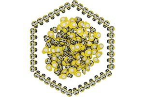 DNDGDLUA 100 pz Mini Api in Legno Adesivi, Api Dipinti, Abbellimenti a Schiena Piatta, Decorazione d'api per Fai Da Te Scrapbooking, Decorazione Della Casa