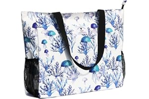 ESVAN Grande borsa da spiaggia, impermeabile, leggera, 50,8 cm, per palestra, spiaggia, viaggi, piscina, yoga, infermiere