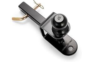 BLACK BOAR ATV/UTV Mount with Hitch Ball and Winch Strap Loop (1 7/8" Ball, 1 1/4" Shank) (66026)