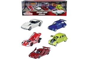 Majorette - Vintage Giftpack - Voitures Miniatures en Métal - Coffret 5 Véhicules (1/64ème) - 212053304SMO