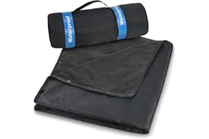 Catalonia Classy Coperta Impermeabile per Esterni, Poncho Coperta con Cappuccio | Antivento, Caldo, Portatile per Stadio, Picnic, Eventi Sportivi, Campeggio, Yoga, Spiaggia, Avventura all'Aria Aperta