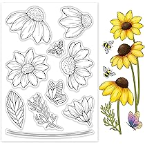 Tampon Clear Mini Champignons Pour Le Scrapbooking, La Carterie Et L'artjournal