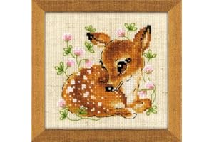 RIOLIS - Piccolo cervo 1777, Punto croce 13x13, Punto croce kit da ricamare, Disegni da ricamare, Embroidery kit, Kit ricamo punto croce