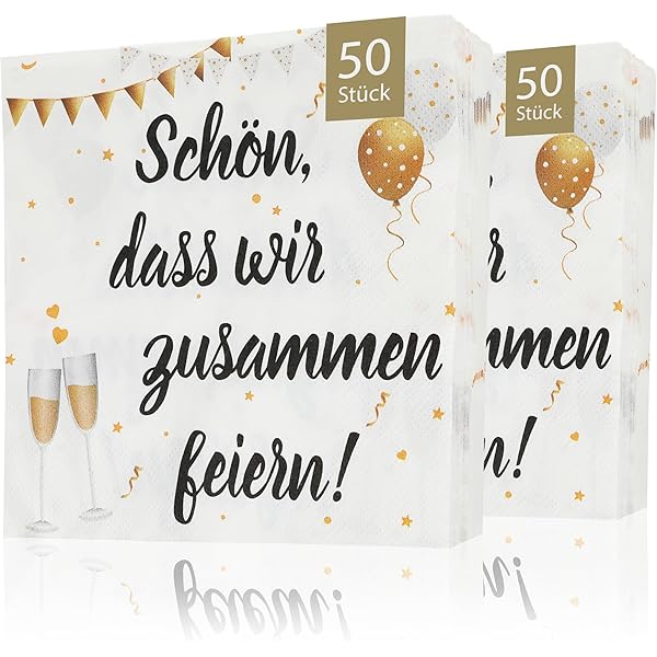 HEKU 100 Servietten 3-lagig 33x33cm - Eukalyptus Herz Design Für Besondere Anlässe