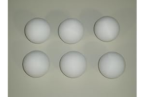 GARLANDO FOOTBALL TABLE BALLS 6 x 36 mm SCUFFED WHITE BALLS **