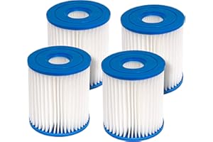 FFyan Lot de 4 filtres de Rechange pour Intex Piscine Cartouche de Filtre Type H 29007E,pour Filtre Pompes 28601, 28602