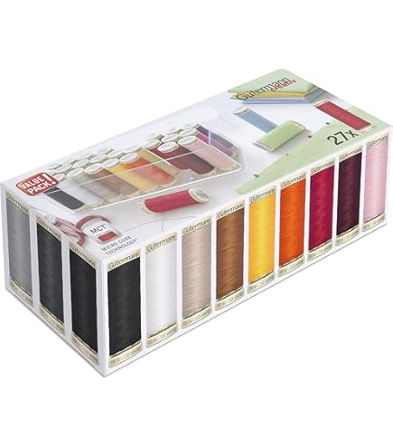 Filo Da Ricamo G&uuml;termann - Cotone Multicolore, 200m, Lucido, Per Cuciture Decorative E Macchina