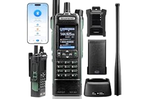 BAOFENG UV-32 Radio de Doble Banda de 10W con GPS, Chirp y aplicación inalámbrica programable, Receptor Am/FM, 1000 Canales, 10 Zonas, walkie-Talkie de Largo Alcance para emergencias en Exteriores