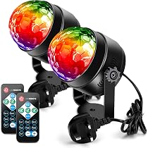 thumbnail image 2 of Disco Ball Decor Luditek Sound Activated Party R Gb Disco Ball Light W/ Remote Control Dj Lighting,Strobe Lamp 7 Modes Stage Par Light For Home Dance Parties Bar Sound Effect Remote 2 of 10