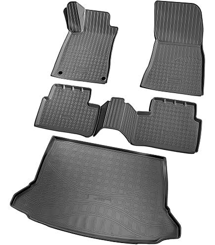 Tapis De Coffre Pour Mercedes Classe A W176 (09/2012-04/2018) - Matériau TPE Antidérapant - Protection Imperméable - Ajustement Parfait - 6