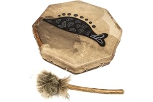 DRUMS FOR SCHOOLS Tambor de chamán – 30 cm de diámetro, pintado