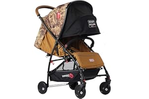 Baciuzzi, passeggino leggero, pieghevole, compatto con chiusura lampo semplice e pratica ad una mano, traspirante, BX Voiage Miele