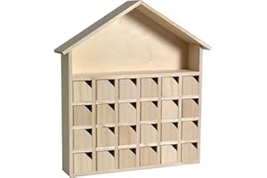 Artemio Advent Calendar House 31.5 x 7 x 34 cm, Wood