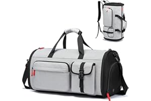 TAIHOYIN Bolsa de traje, bolsa de viaje para hombre, bolsa de viaje convertible, equipaje de mano con compartimento para zapatos, 3 en 1, bolsa grande para ropa, mochila, traje, para viajes de negocios, color