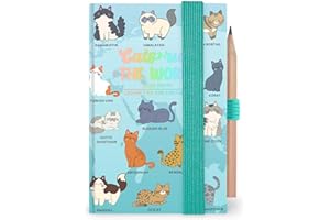 Legami - Agenda fotográfica bidiaria Mini 2026, Kitty, 12 meses, agenda telefónica y lápiz incluido, cierre con elástico, agenda de enero 2026 a diciembre de 2026, en papel FSC certificado, 7 x 10 cm