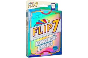 USAopoly Flip 7™ Gioco di Carte | Gioco da Tavolo Compatto per Famiglie | Mix di Fortuna e Strategia | Rapido da Imparare | 94 Carte | Regole in Inglese