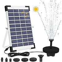 AIMTOP 5W Solar Springbrunnen Pumpe, Solar Teichpumpe Solar Wasserpumpe Set für Gartenteich, Teich, Springbrunnen, Fisch…