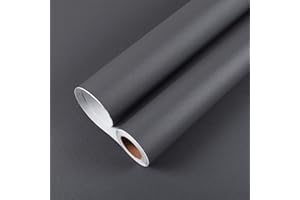 VaryPaper Papel Pintado Gris Mate 40cm×8m Papel de Pared Vintage Papel Adhesivo para Muebles Papel Tapiz Impermeable para Cocina Vinilos de Pared Decorativos Armarios Dormitorio Salon Baño Habitacion