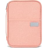 TINGJS Travel Passport Wallet Waterproof Travel Passport Case for Passports Airplane Tickets Credit Cards Money Family