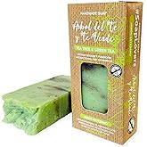 Natural Tea Tree Soap - Hand, Body, and Face Soap Antibacterial and Fungicide, Solid Bar Organic and Artisan, Vegan and Palm