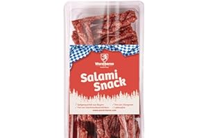 ‎PIKANTEN WURSTBARON® - Salami Mini Zöpfchen - Original Wurst Snack Zöpfe aus Bayern - Zöpfchen Big Pack 500g- Snackbox Sticks
