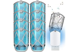 BietrunPro 8 Pack Refill Cartridge Kit Compatible with ZEVO M364 and Max Flying Insect Trap, 100% Replacement Only Compatible with Zevo Plug-in Light M364 and Max Gnats Trap