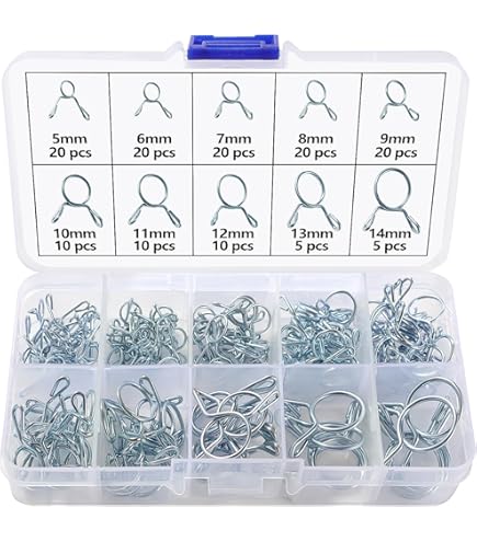 50 Fascette Stringitubo A Molla 14mm - Acciaio Zincato, Senza Viti, Per Tubi Olio/Carburante - Foto 9